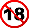 18 + Logo